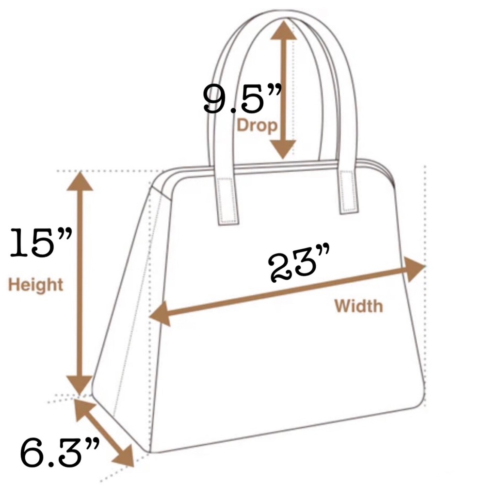 Hoxis Hesperidium Orange Vegan-Friendly PU Leather Extra Large Tote - Picture 5 of 7